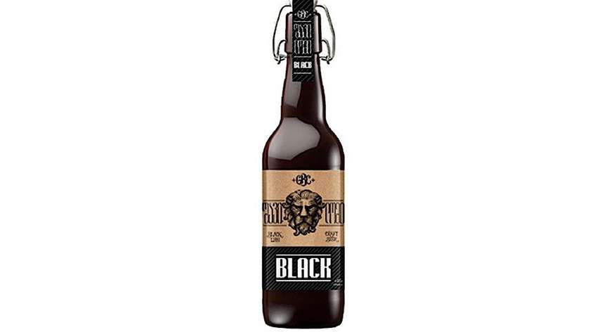Black Lion Black 0.5 Glass Bottle