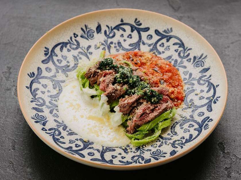 Arrabiata Pasta with Beef