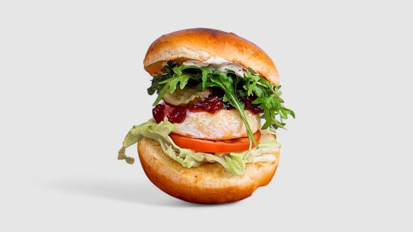 Hamburger Smažený Hermelín