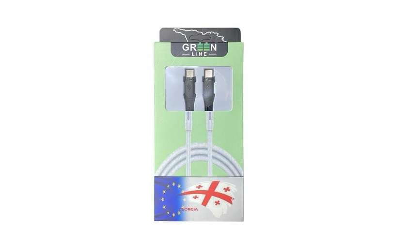Green Line USB-C to USB-C Cable 1m