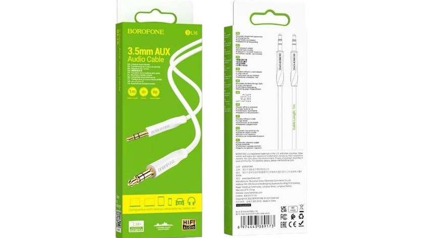 Borofone 3.5mm Aux Audio Cable BL16