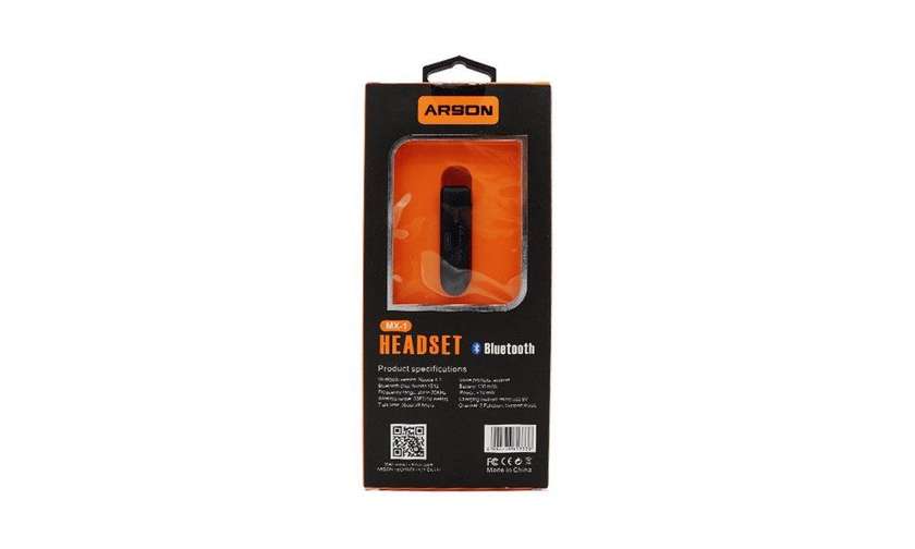Arson brand Bluetooth headphones model MX-1 (black)