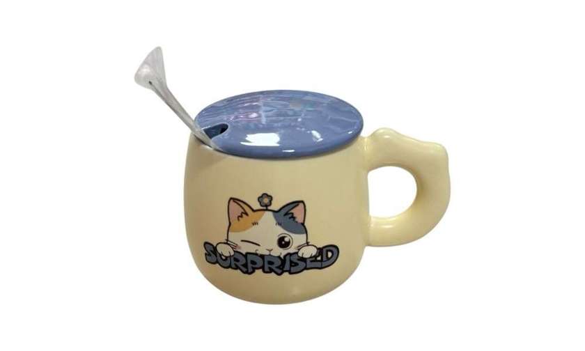 Mug with Spoon and Lid