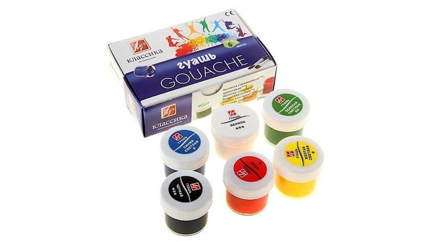 Gouache 6 Colors 4601185007868
