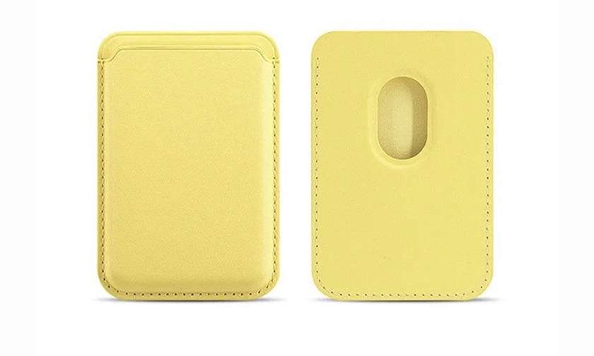 iPhone Leather Wallet (MagSafe) Yellow