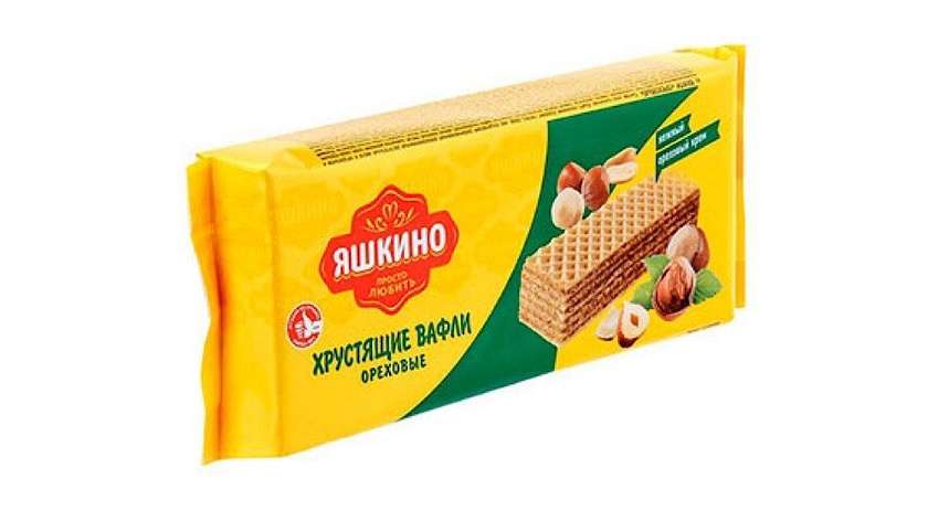Yashkino Waffle with Hazelnuts 300g