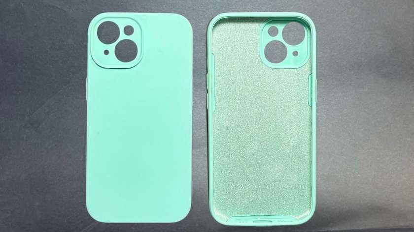Silicone Case iPhone 15 Light Blue