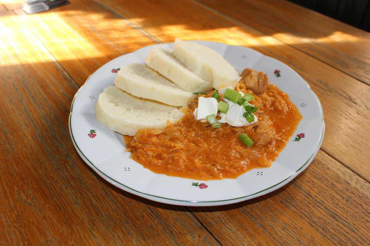 Potato Cake with Smoked Meat