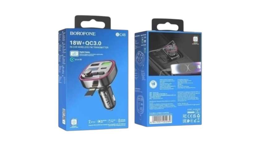 Borofone 18w QC 3.0 In-Car Transmitter