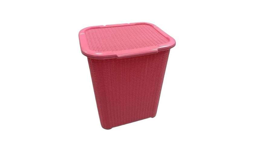 Red Plastic Basket 45L