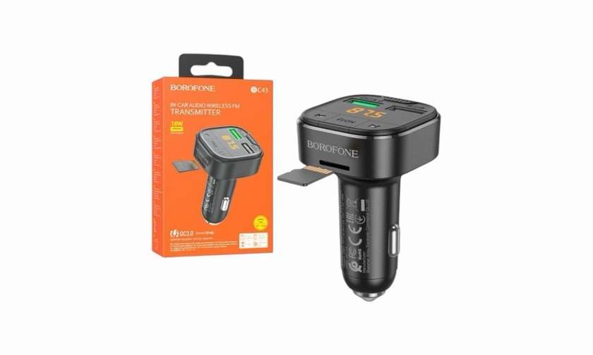 Borofone In-car charger & FM transmitter BC43 Flash