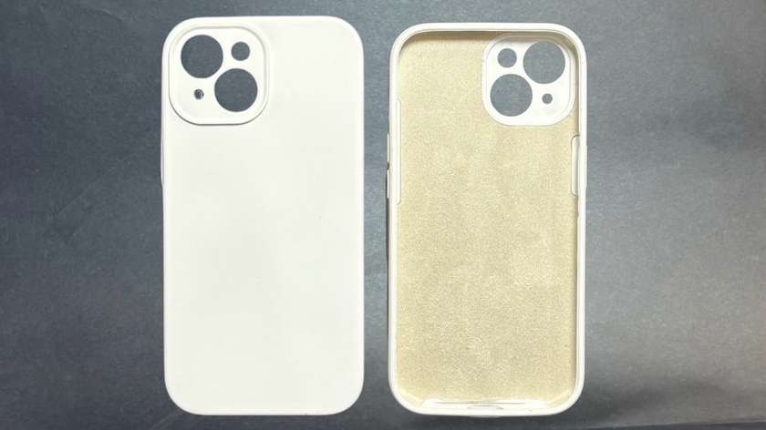 Silicone Case iPhone 15 White
