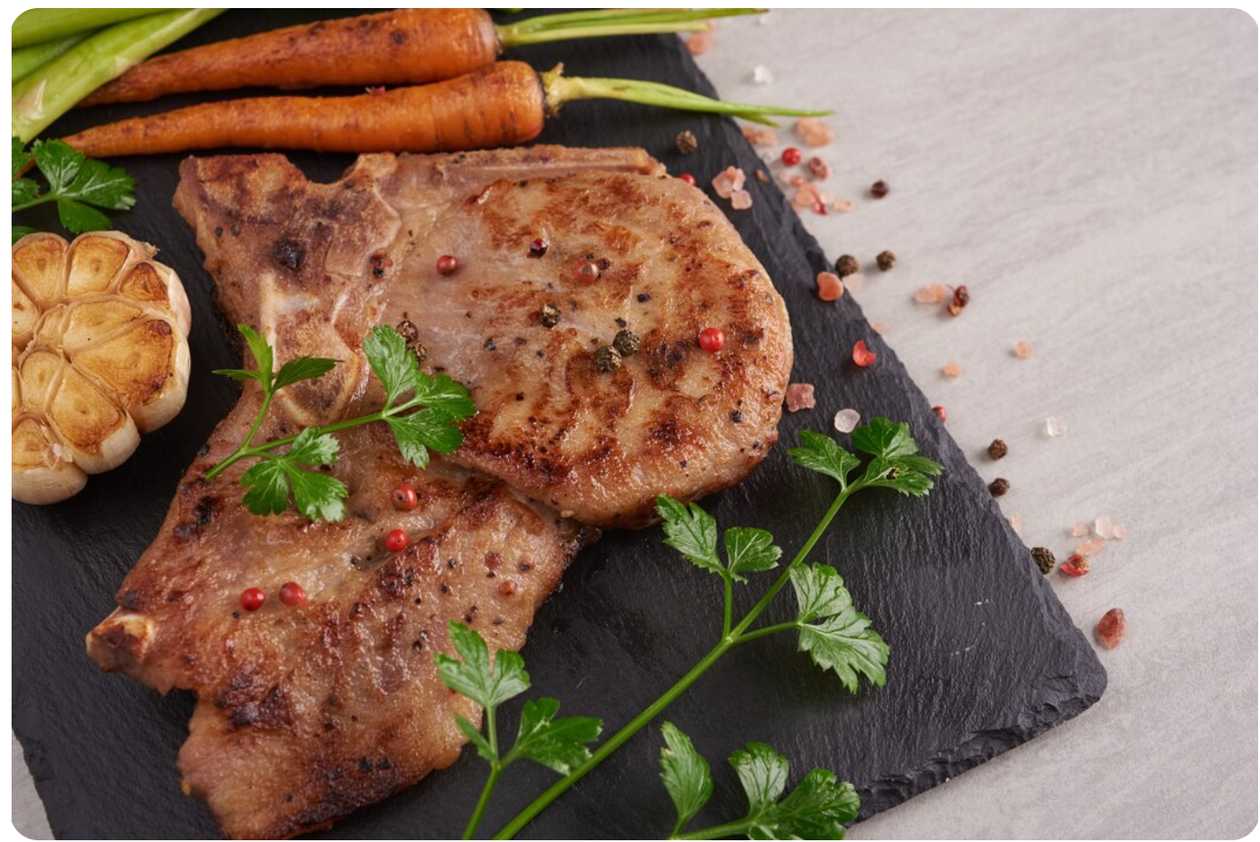 Steak z Marinované Vepřové Krkovice