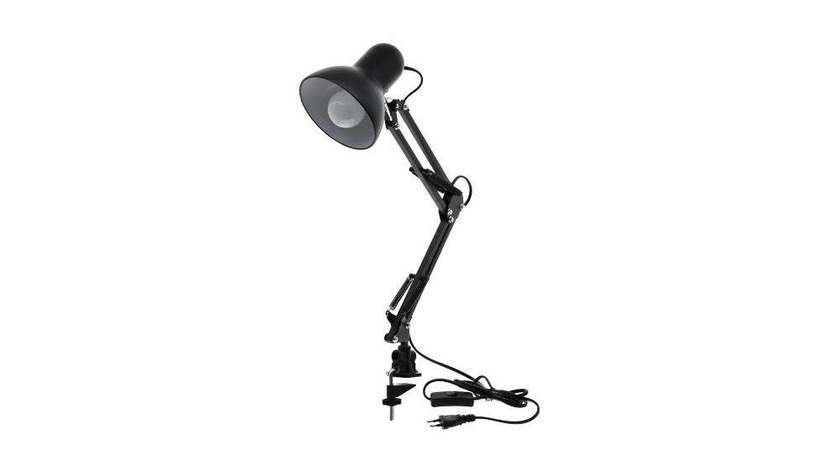 Ultraflash UF-312p C02 Black Desk Lamp with Clamp
