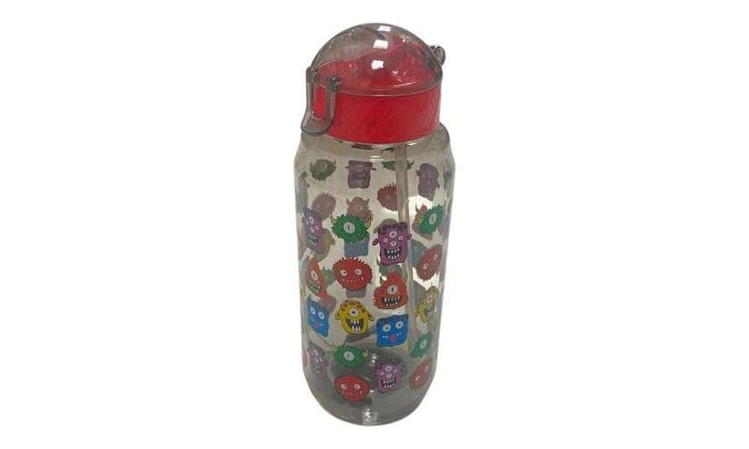 Red Plastic Water Bottle