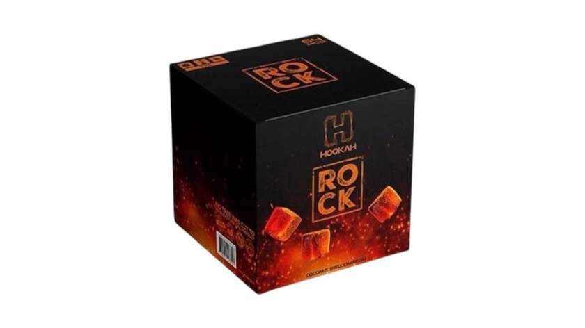 H Hookah Rock Pure Coconut Charcoal 1kg 72 pieces