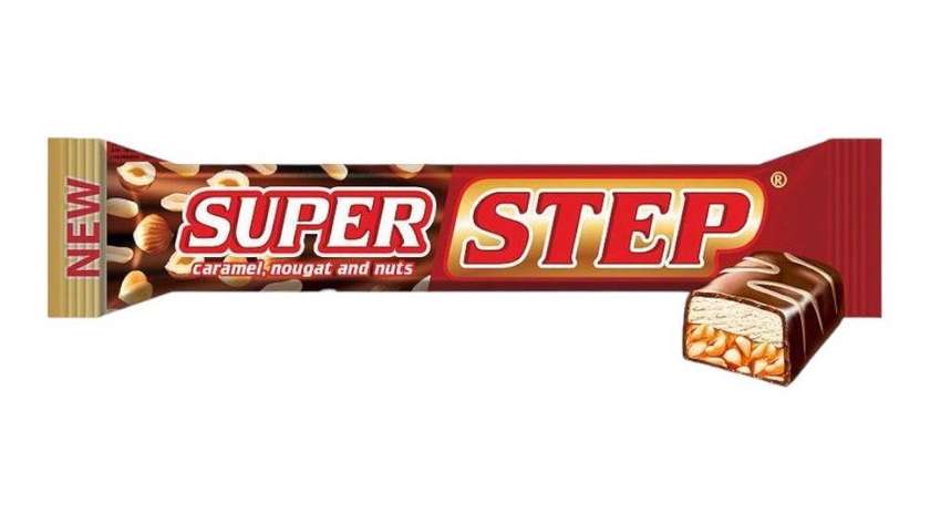 Step Candy Nougat with Peanuts and Caramel 65g