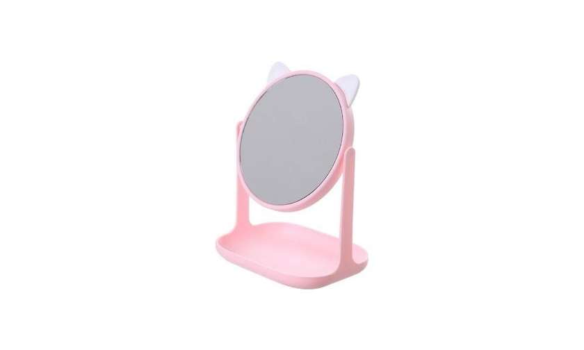 Plastic Mirror with Cat Ears