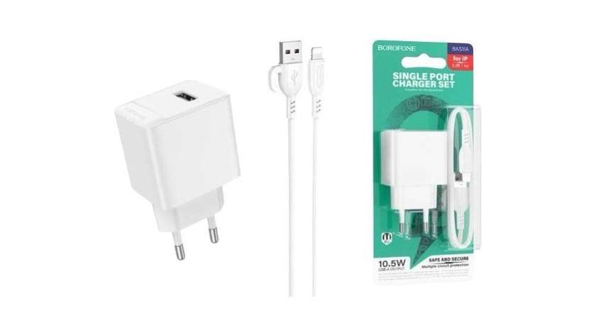 Borofone Single Port Charger Set for iP 1m 10.5W
