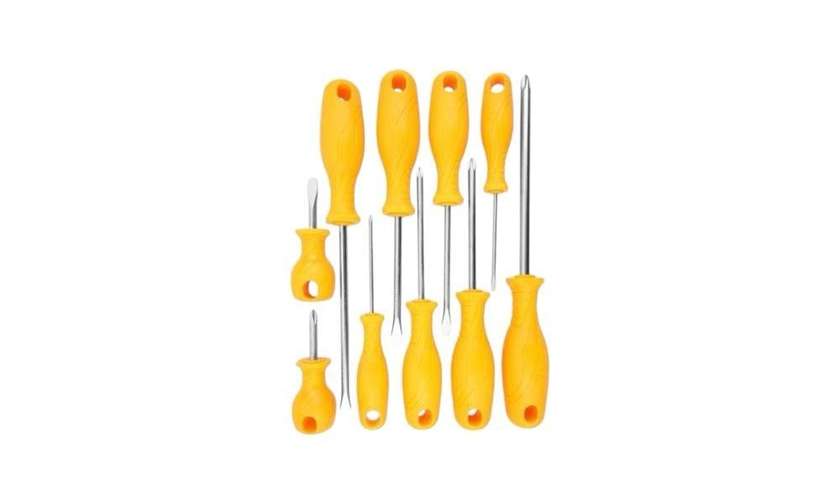 Tolsen tol1970-20740 Screwdriver Set Yellow 10 Pieces