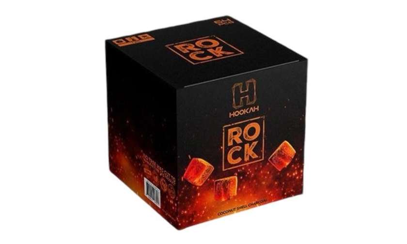 H Hookah Rock Premium Coconut Charcoal 1kg 72 pieces