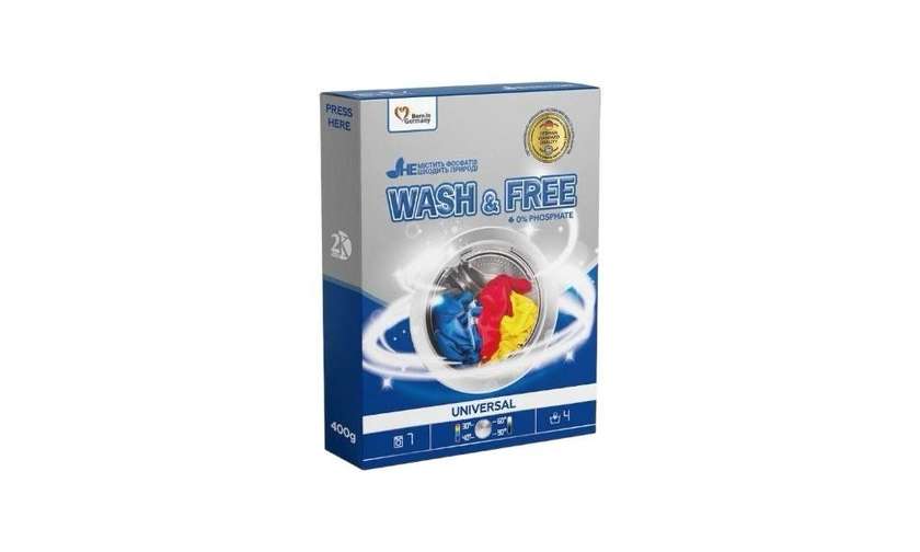 Wash & Free Universal Laundry Powder 400g