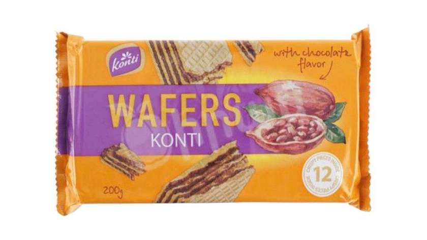 Konti Wafers with Chocolate Flavor 200g