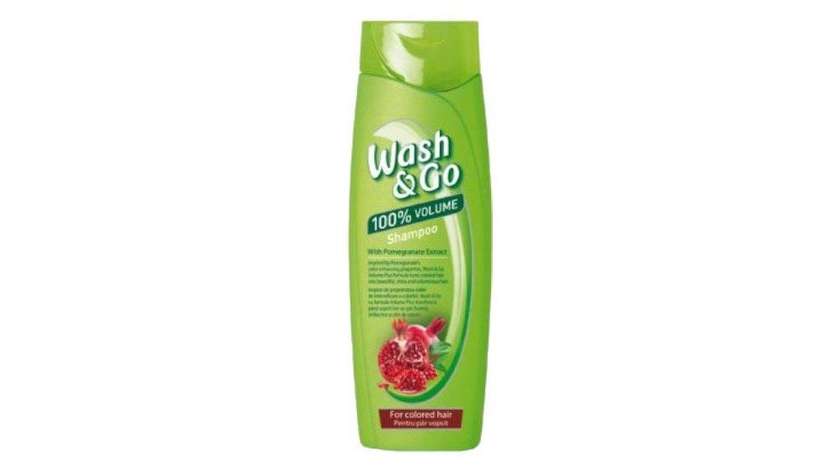 Wash&Go 100% Volume Shampoo for Colored Hair with Pomegranate Extract 400ml