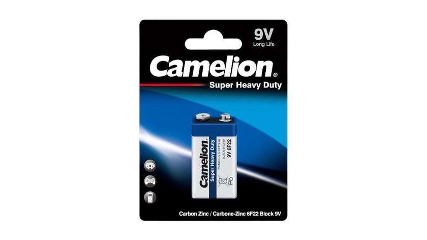 Camelion 9V Carbon Zinc 6F22 Block 9V