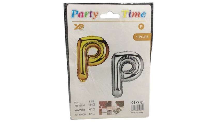 Inflatable balloon letter P