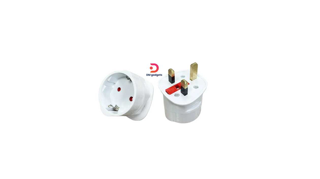 #542C#EA1310®Plug Adapter EU to UK plugs 13Amp Schuko GS Socket -White