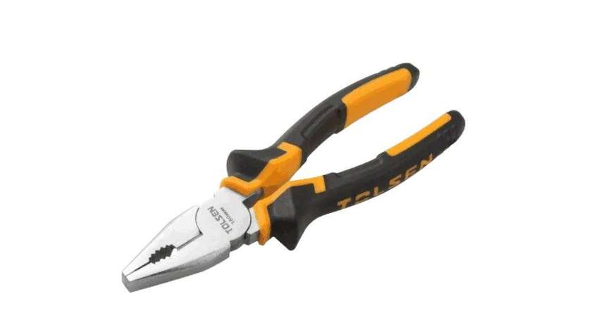TOLSEN TOL1-10000 Flat Nose Pliers with Metal and Rubber Handle 160MM.6"