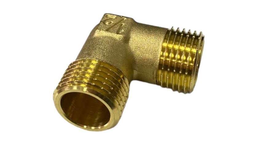 Brass Fitting Male/Female Elbow 1/2