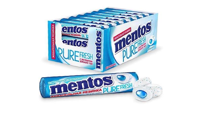 Mentos Chewy Dragees Mint 37g
