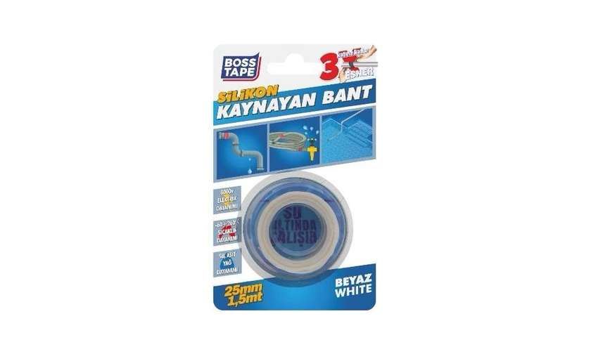 Boss Tape Self-Adhesive Tape for Water Hoses 25mm x 1.5m