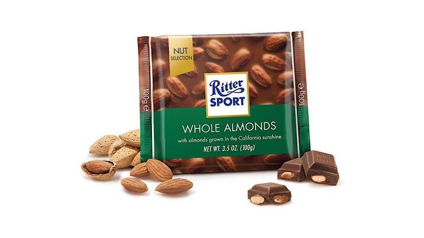 Ritter Sport Whole Almonds 100g