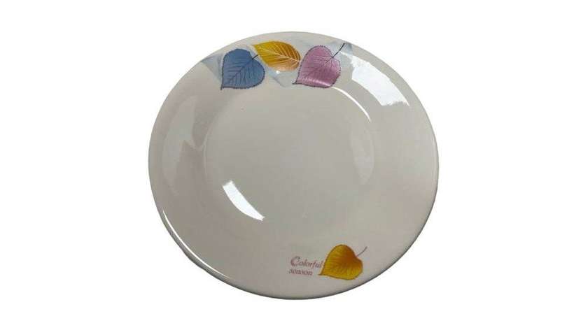 Large Plate with Leaves (1 pc)