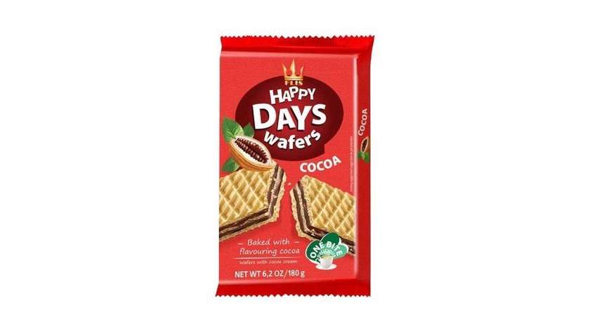 Happy Days Cocoa Wafers 180g