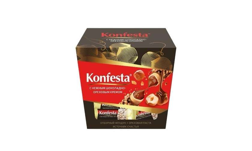 Konfesta Chocolate and Hazelnut Filled Candy 150g