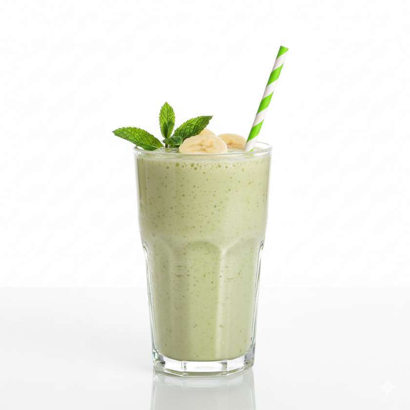 Banana mint smoothie