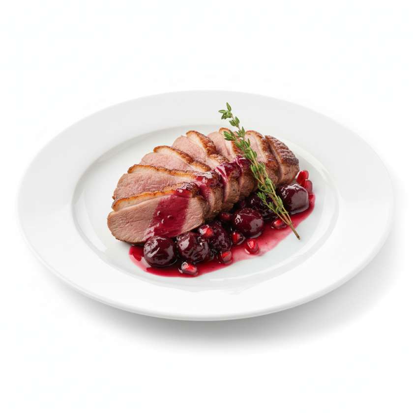 Утиное филе с фруктовым соусом