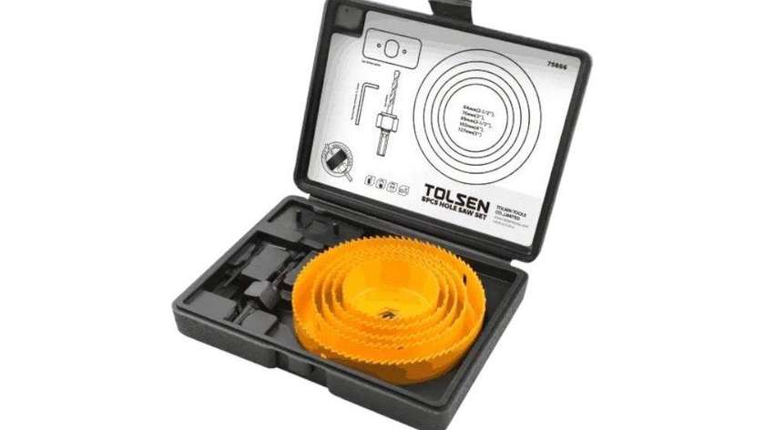 Tolsen 8-Piece Hole Saw Set 75866
