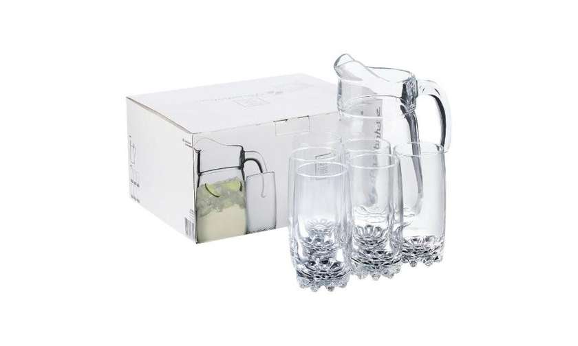 Sylvana 7-Piece Set: Carafe and 6 Glasses