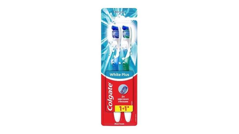 Colgate White Plus Toothbrushes 1+1