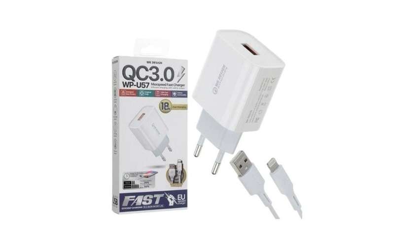 WK Design WP-U57 1-Port Adapter + USB Cable for iPhone