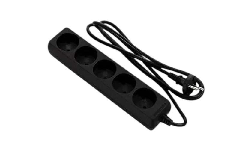 Linus Extension Cord 5-Way 5m Black