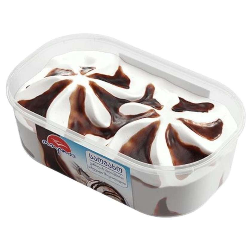 Gull Ice Cream With Chocolate Sauce 1000ml