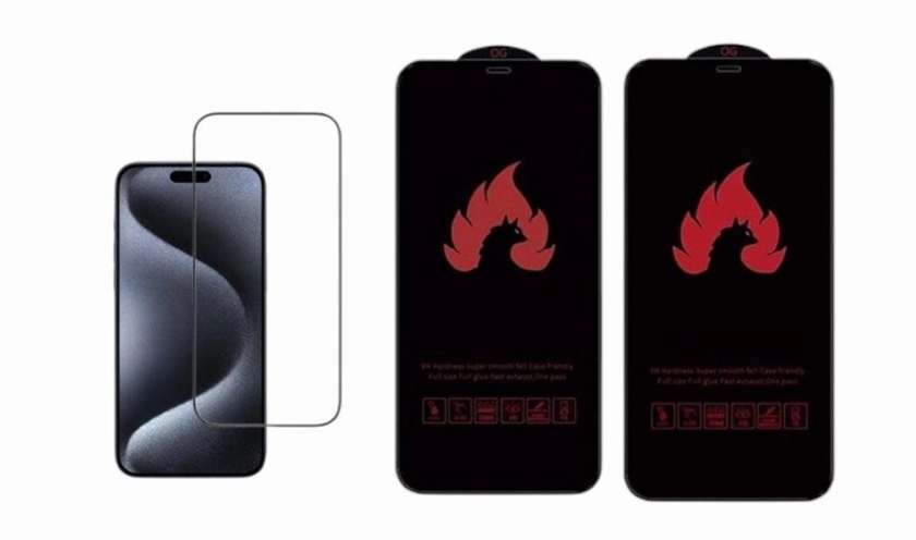 iPhone Glass Screen Protector Fire Premium Quality 2 pieces