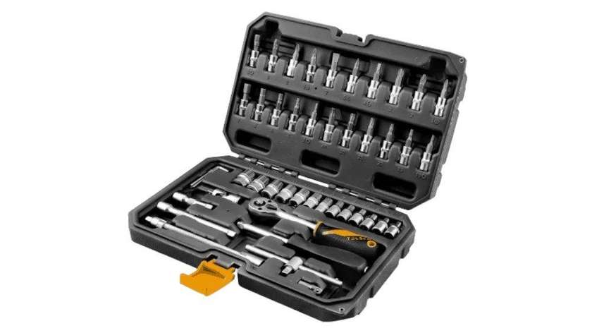 TOLSEN TOL34-15138 Wrench Set with Spare Bits, 46 Pieces