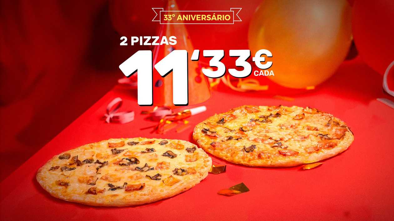 2 Medium Pizza